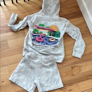 Abercrombie & Fitch Gray Kids Matching Set